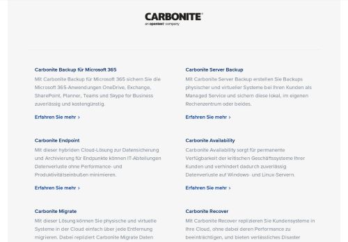 
                            12. Die Datensicherungsplattform von Carbonite | EBERTLANG