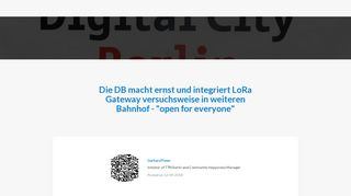 
                            2. Die DB macht ernst und integriert LoRa Gateway versuchsweise in ...