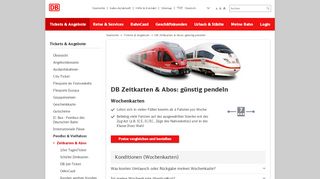 
                            11. Die DB Zeitkartenangebote im Überblick - Deutsche Bahn