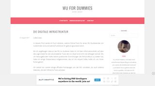 
                            11. Die digitale Infrastruktur – WU for dummies