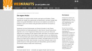 
                            11. Die eigene Wolke | Webkrauts