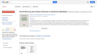 
                            12. Die Einführung des lokalen Hörfunks in Nordrhein-Westfalen: ... - Resultado de Google Books