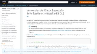 
                            1. Die Elastic Beanstalk Command Line Interface (EB CLI) - AWS Elastic ...