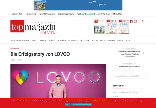 
                            13. Die Erfolgsstory von LOVOO - Top Magazin Dresden