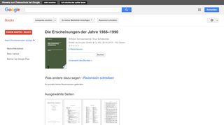 
                            13. Die Erscheinungen der Jahre 1988–1990 - Google Books-Ergebnisseite