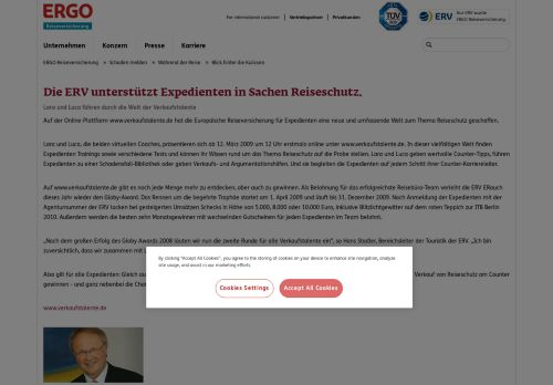 
                            9. Die ERV unterstützt Expedienten in Sachen Reiseschutz. - ERV