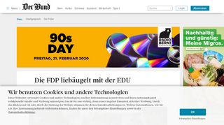 
                            13. Die FDP liebäugelt mit der EDU - Bern - derbund.ch