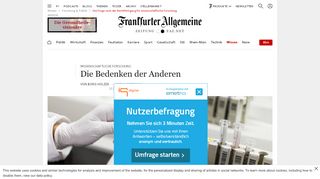 
                            9. Die Frage nach der Rechtfertigung für wissenschaftliche Forschung