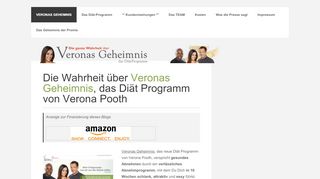 
                            4. DIE GANZE WAHRHEIT über Veronas Geheimnis das Diät Programm