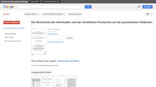
                            10. Die Geschichte der Almohaden und der christlichen Pentarchie auf ... - Google Books-Ergebnisseite