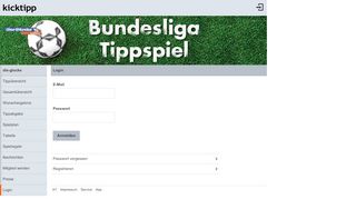 
                            8. die-glocke Tippspiel - Login | kicktipp