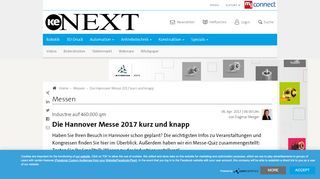 
                            7. Die Hannover Messe 2017 kurz und knapp - ke NEXT