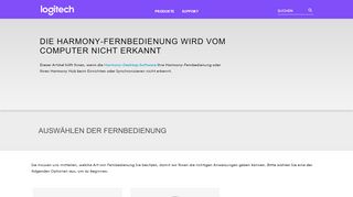 
                            3. Die Harmony-Fernbedienung wird vom Computer nicht erkannt