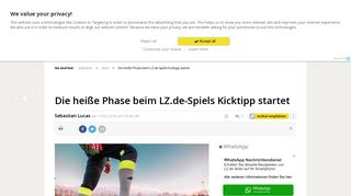 
                            6. Die heiße Phase beim LZ.de-Spiels Kicktipp startet | Sport - LZ.de