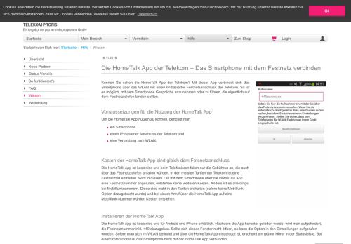 
                            7. Die Home Talk App - Telekom Profis