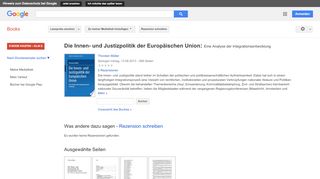 
                            7. Die Innen- und Justizpolitik der Europäischen Union: Eine Analyse ...