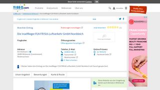 
                            13. ▷ Die Inselflieger FLN FRISIA-Luftverkehr GmbH Norddeich | Tel ...
