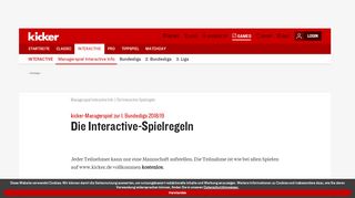 
                            8. Die Interactive-Spielregeln - Interactive - kicker