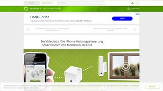 
                            11. Die iPhone Heizungssteuerung „SmartHome“ von Mobilcom-Debitel