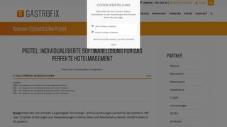 
                            7. Die Kassen-Schnittstelle Protel, die Online-Hotelsoftware | GASTROFIX