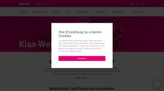 
                            3. Die Klax Wertkarte - Ohne Bindung - Ohne Servicepauschale - T-Mobile