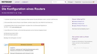 
                            3. Die Konfiguration eines Routers | Answer | NETGEAR Support