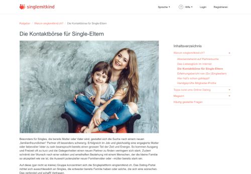 
                            3. Die Kontaktbörse für Single-Eltern - singlemitkind