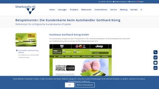 
                            4. Die Kundenkarte beim Autohändler Gotthard König - SmartLoyalty AG