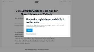 
                            5. Die «Luzerner Zeitung» als App für Smartphones und Tablets ...