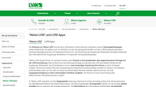 
                            10. Die LVM Versicherung: Nutzungsbedingungen von 