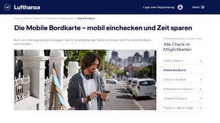 
                            3. Die Mobile Bordkarte – mobil einchecken und Zeit sparen - Lufthansa