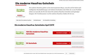 
                            7. Die moderne Hausfrau Gutschein Februar 2019 | 5€ + 75% Rabatt
