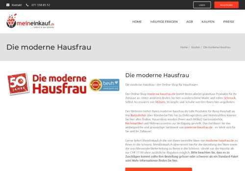 
                            6. Die moderne Hausfrau Schweiz: MeinEinkauf.ch