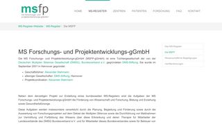 
                            7. Die MSFP - MS-Register