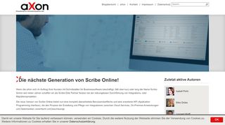 
                            9. Die nächste Generation von Scribe Online - Das aXon Blog