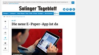
                            11. Die neue E-Paper-App ist da | Über uns - Solinger Tageblatt