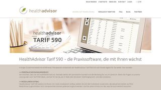 
                            8. Die neue Praxissoftware - HealthAdvisor Tarif 590 : Plattform für ...