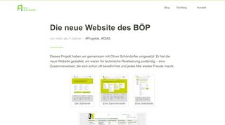 
                            10. Die neue Website des BÖP · DIE ANTWORT Blog