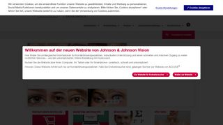 
                            2. Die neue Website von Johnson & Johnson Vision bietet Ihnen viele ...