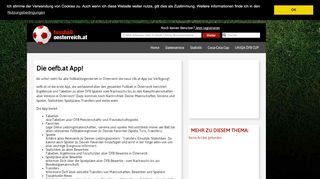 
                            6. Die oefb.at App! - fussballoesterreich.at