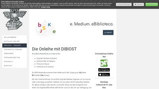 
                            7. Die Onleihe mit DIBIOST - bibliosambevs Webseite!