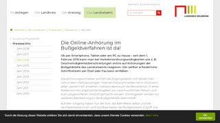 
                            3. Die Online-Anhörung im Bußgeldverfahren ist da! - Landkreis Heilbronn