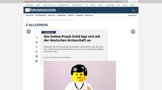 
                            8. Die Online-Praxis DrEd legt sich mit der deutschen Ärzteschaft an ...
