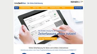 
                            6. Die Online-Zeiterfassung timeCard blue: online & mobil Arbeitszeit ...