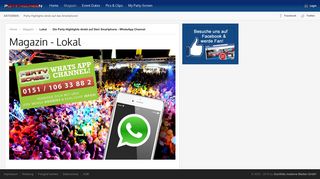 
                            5. Die Party-Highlights direkt auf Dein Smartphone - WhatsApp Channel ...