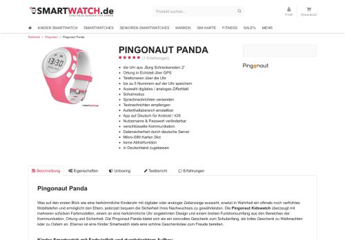 
                            12. Die Pingonaut Panda günstig kaufen bei Smartwatch.de