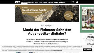 
                            11. Die Pläne von Marc Fielmann für das Augenoptik-Geschäft | W&V