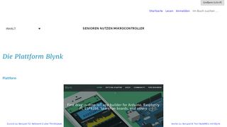 
                            3. Die Plattform Blynk – Senioren nutzen Mikrocontroller