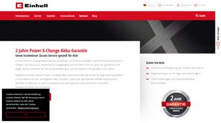 
                            3. Die Power X-Change Akku-Garantie | Einhell.de