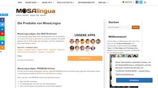 
                            8. Die Produkte von MosaLingua - Lerne Sprachen auf dem Smartphone ...